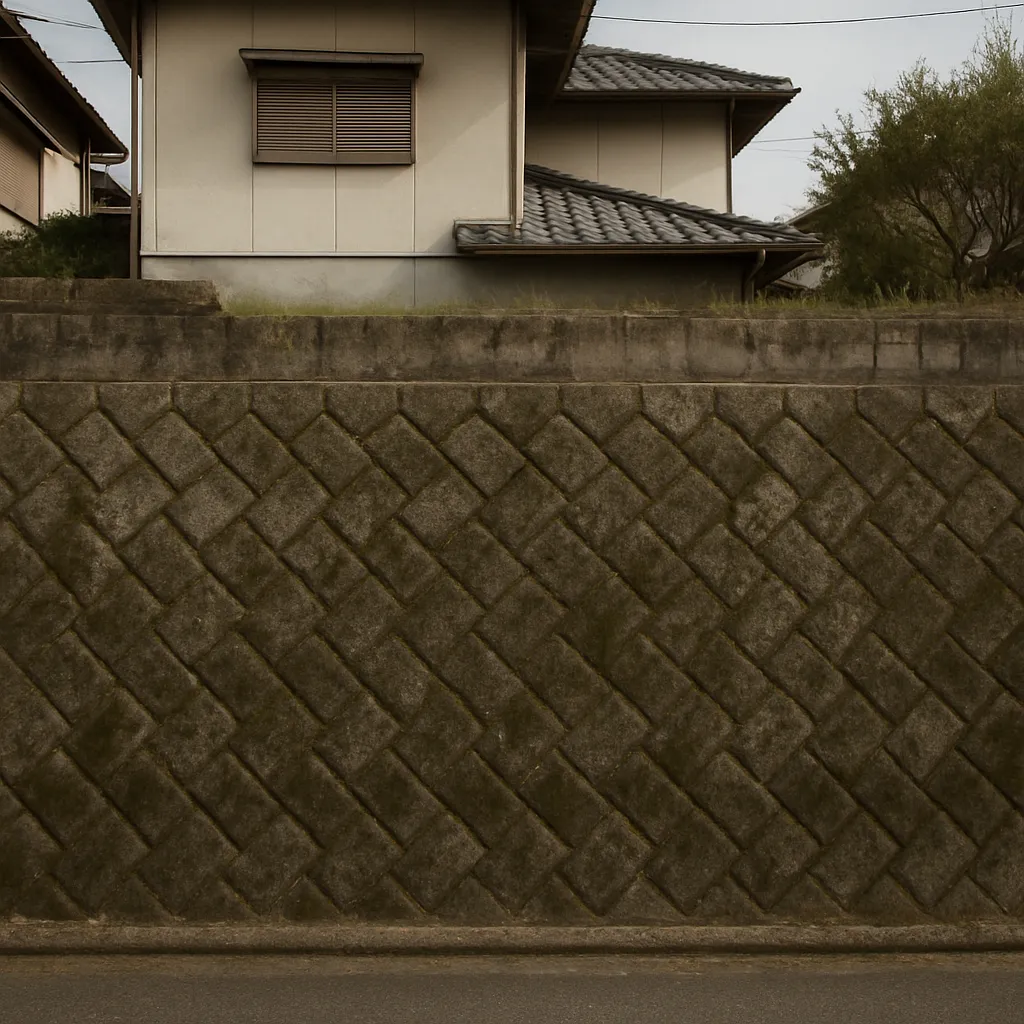 古い擁壁の例