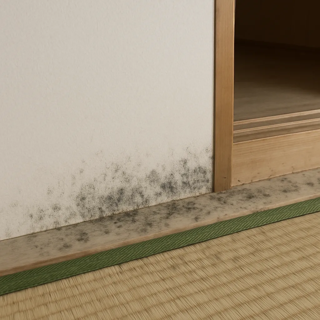 畳や床のカビの例